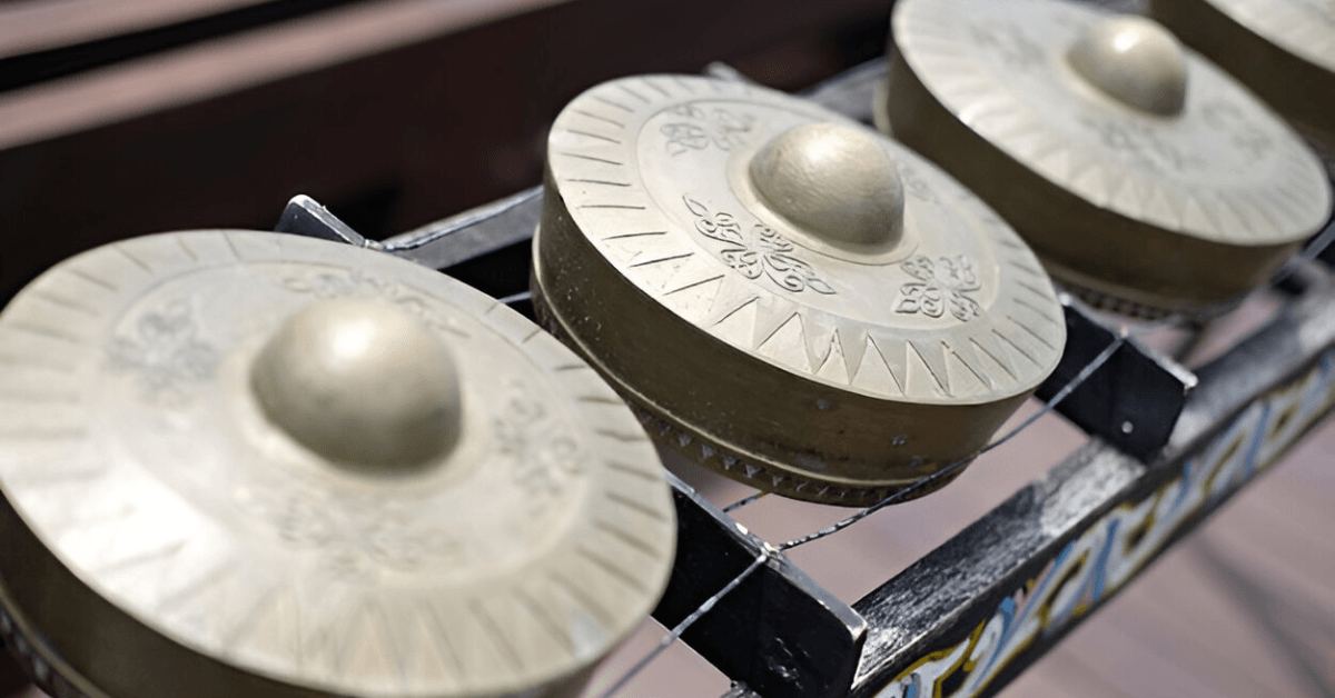 Pair of cymbals on a drum set create intense vibrant grooves Sabian