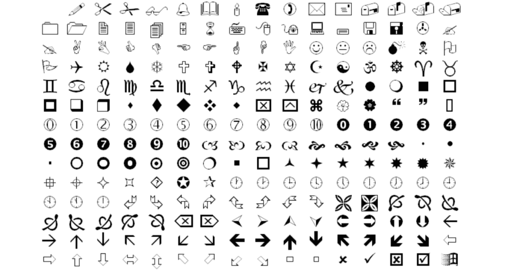 Wingdings – Creative Symbol Font That Still Amazes Crictime 4